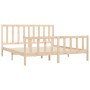 Estructura de cama de madera maciza 200x200 cm de vidaXL, Camas y somieres - Ref: Foro24-3106853, Precio: 144,12 €, Descuento: %
