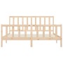 Estructura de cama de madera maciza 200x200 cm de vidaXL, Camas y somieres - Ref: Foro24-3106853, Precio: 144,12 €, Descuento: %