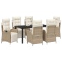 Conjunto de Comedor de Jardín 7 pcs Beige ratán sintético en Sillas de jardín | Comprar online en Foru.es