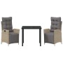 Conjunto de Comedor de Jardín 3 pcs Beige ratán sintético en Sillas de jardín | Comprar online en Foru.es