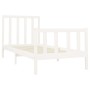 Estructura de cama madera maciza de pino blanco 90x200 cm de vidaXL, Camas y somieres - Ref: Foro24-3106689, Precio: 96,10 €,...