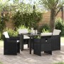 Conjunto de Comedor de Jardín 5 pcs Negro ratán sintético en Sillas de jardín | Comprar online en Foru.es