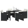Conjunto de Comedor de Jardín 5 pcs Negro ratán sintético en Sillas de jardín | Comprar online en Foru.es