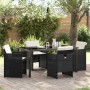 Conjunto de Comedor de Jardín 5 pcs Negro ratán sintético en Sillas de jardín | Comprar online en Foru.es
