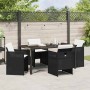 Conjunto de Comedor de Jardín 5 pcs Negro ratán sintético en Sillas de jardín | Comprar online en Foru.es