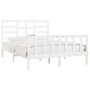 Estructura de cama madera maciza de pino blanco 120x200 cm de vidaXL, Camas y somieres - Ref: Foro24-3107609, Precio: 128,25 ...