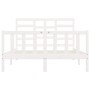 Estructura de cama madera maciza de pino blanco 120x200 cm de vidaXL, Camas y somieres - Ref: Foro24-3107609, Precio: 128,25 ...