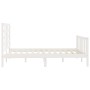 Estructura de cama madera maciza de pino blanco 120x200 cm de vidaXL, Camas y somieres - Ref: Foro24-3107609, Precio: 128,25 ...