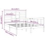 Estructura de cama madera maciza de pino blanco 120x200 cm de vidaXL, Camas y somieres - Ref: Foro24-3107609, Precio: 128,25 ...
