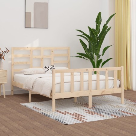 Estructura de cama de madera maciza de pino 160x200 cm de vidaXL, Camas y somieres - Ref: Foro24-3107623, Precio: 131,58 €, D...