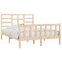 Estructura de cama de madera maciza de pino 160x200 cm de vidaXL, Camas y somieres - Ref: Foro24-3107623, Precio: 131,58 €, D...