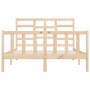 Estructura de cama de madera maciza de pino 160x200 cm de vidaXL, Camas y somieres - Ref: Foro24-3107623, Precio: 131,58 €, D...