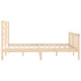 Estructura de cama de madera maciza de pino 160x200 cm de vidaXL, Camas y somieres - Ref: Foro24-3107623, Precio: 131,58 €, D...