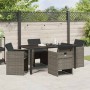 Conjunto de Comedor de Jardín 5 pcs Gris ratán sintético en Sillas de jardín | Comprar online en Foru.es
