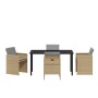 Conjunto de Comedor de Jardín 5 pcs Beige ratán sintético en Sillas de jardín | Comprar online en Foru.es