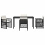 Conjunto de Comedor de Jardín 5 pcs Negro ratán sintético en Mesas de jardín | Comprar online en Foru.es