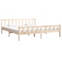Estructura de cama de madera maciza 160x200 cm de vidaXL, Camas y somieres - Ref: Foro24-810689, Precio: 128,44 €, Descuento: %