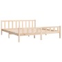 Estructura de cama de madera maciza 160x200 cm de vidaXL, Camas y somieres - Ref: Foro24-810689, Precio: 128,44 €, Descuento: %