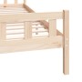 Estructura de cama de madera maciza 160x200 cm de vidaXL, Camas y somieres - Ref: Foro24-810689, Precio: 128,44 €, Descuento: %