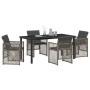 Conjunto de Comedor de Jardín 5 pcs Gris ratán sintético en Mesas de jardín | Comprar online en Foru.es