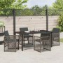 Conjunto de Comedor de Jardín 5 pcs Gris ratán sintético en Mesas de jardín | Comprar online en Foru.es