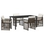 Conjunto de Comedor de Jardín 5 pcs Marrón ratán sintético en Mesas de jardín | Comprar online en Foru.es