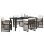 Conjunto de Comedor de Jardín 5 pcs Marrón ratán sintético en Mesas de jardín | Comprar online en Foru.es
