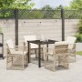 Conjunto de Comedor de Jardín 5 pcs Beige ratán sintético en Mesas de jardín | Comprar online en Foru.es