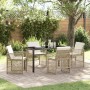 Conjunto de Comedor de Jardín 5 pcs Beige ratán sintético en Mesas de jardín | Comprar online en Foru.es