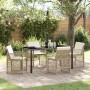 Conjunto de Comedor de Jardín 5 pcs Beige ratán sintético en Mesas de jardín | Comprar online en Foru.es