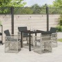 Conjunto de Comedor de Jardín 5 pcs Gris Claro ratán sintético en Mesas de jardín | Comprar online en Foru.es