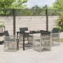 Conjunto de Comedor de Jardín 5 pcs Gris Claro ratán sintético en Mesas de jardín | Comprar online en Foru.es