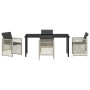 Conjunto de Comedor de Jardín 5 pcs Gris Claro ratán sintético en Mesas de jardín | Comprar online en Foru.es