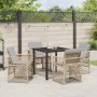 Conjunto de Comedor de Jardín 5 pcs Beige ratán sintético en Mesas de jardín | Comprar online en Foru.es