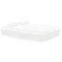 Estructura de cama madera maciza blanca King Size 150x200 cm de vidaXL, Camas y somieres - Ref: Foro24-819913, Precio: 179,55...