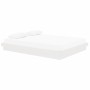 Estructura de cama madera maciza blanca King Size 150x200 cm de vidaXL, Camas y somieres - Ref: Foro24-819913, Precio: 179,55...