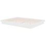Estructura de cama madera maciza blanca King Size 150x200 cm de vidaXL, Camas y somieres - Ref: Foro24-819913, Precio: 179,55...