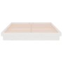 Estructura de cama madera maciza blanca King Size 150x200 cm de vidaXL, Camas y somieres - Ref: Foro24-819913, Precio: 179,55...