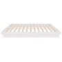 Estructura de cama madera maciza blanca King Size 150x200 cm de vidaXL, Camas y somieres - Ref: Foro24-819913, Precio: 179,55...