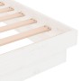 Estructura de cama madera maciza blanca King Size 150x200 cm de vidaXL, Camas y somieres - Ref: Foro24-819913, Precio: 179,55...