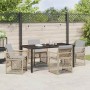 Conjunto de Comedor de Jardín 5 pcs Beige ratán sintético en Mesas de jardín | Comprar online en Foru.es