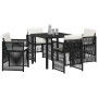 Conjunto de Comedor de Jardín 5 pcs Negro en Mesas de jardín | Comprar online en Foru.es