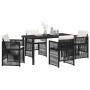 Conjunto de Comedor de Jardín 5 pcs Negro en Mesas de jardín | Comprar online en Foru.es