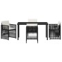 Conjunto de Comedor de Jardín 5 pcs Negro en Mesas de jardín | Comprar online en Foru.es
