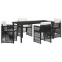 Conjunto de Comedor de Jardín 5 pcs Negro en Mesas de jardín | Comprar online en Foru.es
