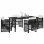 Conjunto de Comedor de Jardín 5 pcs Negro en Mesas de jardín | Comprar online en Foru.es