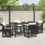 Conjunto de Comedor de Jardín 5 pcs Negro en Mesas de jardín | Comprar online en Foru.es