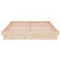 Estructura de cama de matrimonio madera maciza 135x190 cm de vidaXL, Camas y somieres - Ref: Foro24-819947, Precio: 140,44 €,...