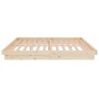 Estructura de cama de matrimonio madera maciza 135x190 cm de vidaXL, Camas y somieres - Ref: Foro24-819947, Precio: 140,44 €,...
