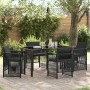 Conjunto de Comedor de Jardín 5 pcs Negro en Mesas de jardín | Comprar online en Foru.es